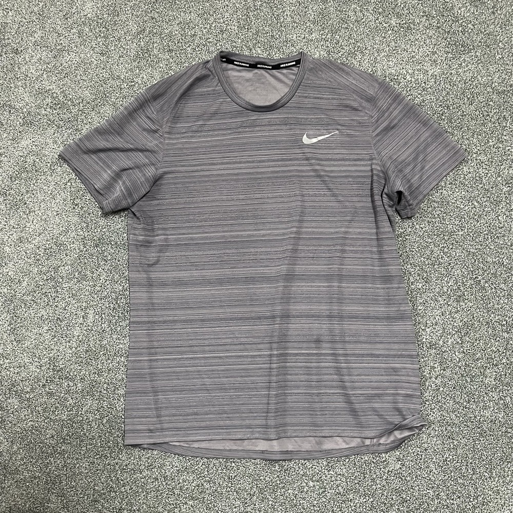 Nike Running Dri Fit Performance T Shirt Gray Athletic Mens XL 891684-036